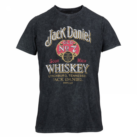 Jack Daniels Old No. 7 Sour Mash Women's Mineral Wash T-Shirt